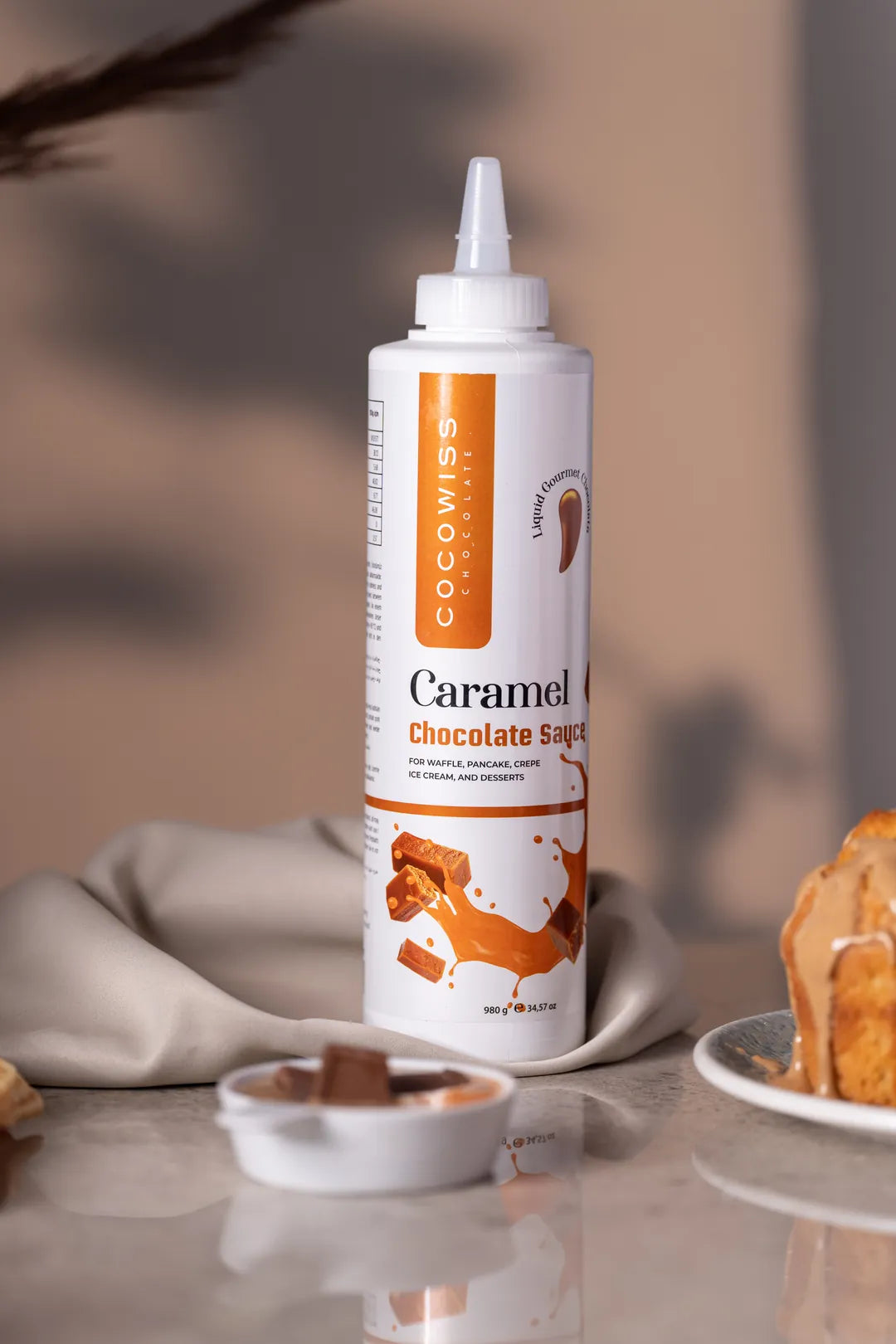 Cocowiss Karamel Aromalı Çikolata Sosu 1KG