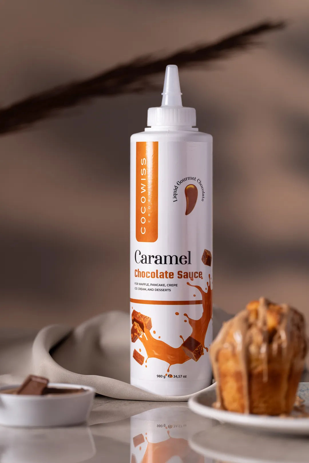 Cocowiss Karamel Aromalı Çikolata Sosu 1KG