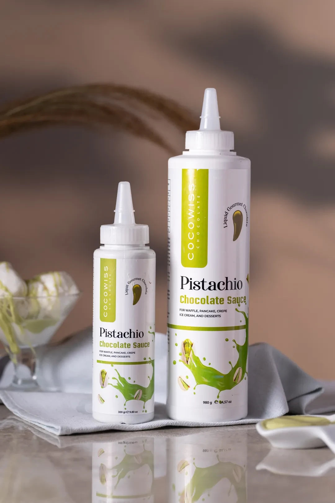 Cocowiss Antep Fıstık Aromalı Çikolata Sosu 300GR